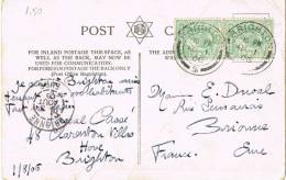 2533. Postal BRIGHTON (Gran Bretaña) 1906 A Francia - Covers & Documents