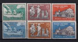 VATICANO 1961, YVERT 322/327 **,  19º CENTENARIO DE LA LLEGADA DE SAN PABLO A ROMA, RELIGIÓN - Nuevos