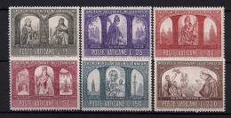 VATICANO 1966, YVERT 451/456**, MILENARIO DE LA POLONIA CRISTIANA, RELIGIÓN - Unused Stamps