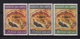 VATICANO 1967, YVERT 476/478**, NAVIDAD - Nuevos