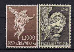 VATICANO 1968, YVERT 53/54 AÉREOS**, ARCÁNGEL SAN GABRIEL, RELIGIÓN - Unused Stamps