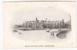 Old Postcard, Royal Pavilion Hotel Folkestone (pk9800) - Folkestone