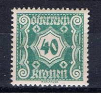 A Österreich 1922 Mi 116 Mnh Portomarke - Postage Due