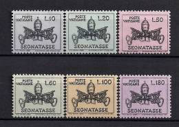 VATICANO 1968, YVERT 19/24**, TASAS - Nuovi