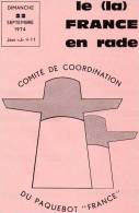 Paquebot France Journal De Greve Pages Ecrites Du 22/9/1974 - Sonstige & Ohne Zuordnung