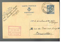 C820 - Carte N° 123 FN Oblitérée Mouscron-Moescroen - Postkarten 1934-1951