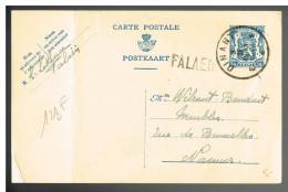 C823 - Carte N° 123 FN Oblitérée Dinant, Griffe FALAEN - Cartes Postales 1934-1951