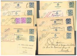 C830 - Lot De 10 Cartes N° 123 FN Oblitérées - Postkarten 1934-1951