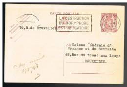 C854 - Carte N° 126 FN Oblitérée Namur, Flamme La Destruction Du Doryphore Est Obligatoire - Tarjetas 1934-1951