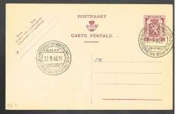 C857 - Carte N° 126 NF Oblitérée Aalst  22/09/1946, "Postzegeltentoonstelling - Slachtoffers 1914-1918 En 1940-1945 " - Postkarten 1934-1951