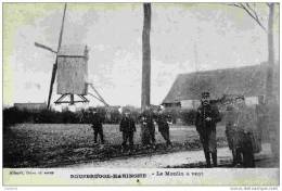 Belgique - ROUSBRUGGE-HARINGHE - Le Moulin à Vent - Animée - Militaires (Roesbrugge-Haringe) - Poperinge