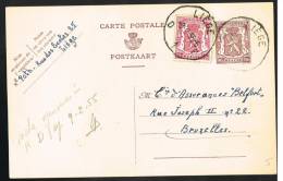 C886 - Carte N° 130 FN Oblitérée Liège - Cartes Postales 1934-1951