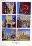 Angleterre York Multi Vues Minstergates Stonegate Devil Micklegate Bar  City Walls Minster (East Window) Clifford´sTower - York