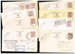 C892 - Lot De 8 Cartes N° 130 FN Oblitérées - Briefkaarten 1934-1951