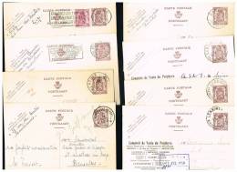 C893 - Lot De 8 Cartes N° 130 FN Oblitérées - Briefkaarten 1934-1951