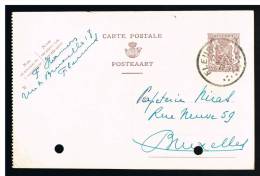 C895 - Carte N° 130D FN Oblitérée Fleurus, Trous De Classeur - Postkarten 1934-1951