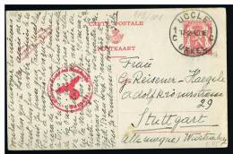 C901 - Carte N° 132 FN Oblitérée Uccle, à Destination De Stuttgart (Allemagne) - Cartes Postales 1934-1951