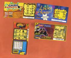 MALTA - 4 OLD LOTTERY TICKETS - - Loterijbiljetten