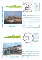 NUCLEAR CENTRAL CERNAVODA,1996, 2X,COVERS STATIONERY, CACHET RARE!,ROMANIA - Atomenergie