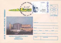 ATOME, NUCLEAR CENTRAL CERNAVODA,1996 , STAMPS OBLITERATION CONCORDANTE,COVER STATIONERY,ROMANIA - Atomo