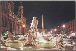 ROMA - Piazza Navona Di Notte - Fontana - Places & Squares