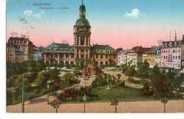 Litho Mannheim Paradplatz Und Kaufhaus Feldpost Um 1915 - Mannheim