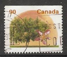 Canada  1995  Definitives Trees: Elberta Peach  (o) P.13.25 X 13 - Single Stamps