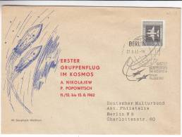 Espace - Fusée - Kosmos - Allemagne - République Démocratique - Lettre De 1962 - Cartas & Documentos