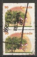 Canada  1995  Definitives Trees: Elberta Peach  (o) P.13.25 X 13 - Single Stamps