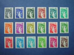 FRANCE : N° 1962/1979  NEUFS** - 1977-1981 Sabine Of Gandon