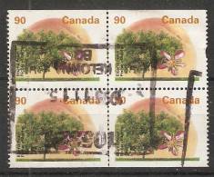 Canada  1995  Definitives Trees: Elberta Peach  (o) P.14.5 X 14 - Sellos (solo)