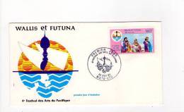 FDC Wallis Et Futuna - 4éme Festival Des Arts Du Pacifique - Obl Du 30/11/84 (1er Jour) - FDC