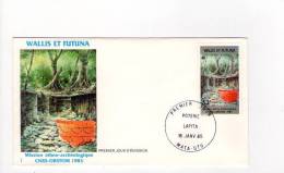 FDC Wallis Et Futuna - Poterie Lapita - Obl Du 16/01/85 (1er Jour) - FDC