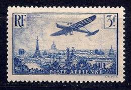 France - Avion Survolant Paris  3f00 YT PA 12* - 1927-1959 Ungebraucht