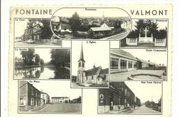 Fontaine Valmont  Gare Panorama Eglise Monument Ecole Communale - Merbes-le-Château