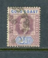 1902 GOLD COAST KING EDWARD VII. MICHEL: 37 USED - Goldküste (...-1957)