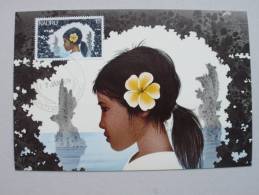 Nauru 169 Maximumkarte MK/MC, SST 7.1.79, Junges Mädchen, Korallenformationen - Nauru