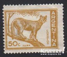 1960 - ARGENTINA - Scott 687 [Puma Concolor (*/MH)] - Ungebraucht