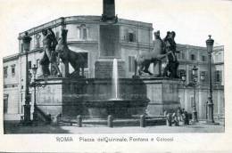 Roma - Piazza Del Quirinale. Fontana E Colossi - Places & Squares