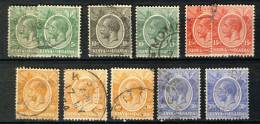 Kenya Uganda & Tanzania 1922, King George V, Lot Of 11 Stamps (o), Used - Kenya & Oeganda