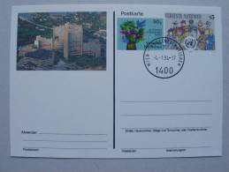 UNO-Wien Ganzsache P8 Postkarte Oo Used ESST - Used Stamps