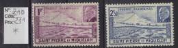 St PIERRE ET MIQUELON  1941- 210 - 211 * - Neuf(s) Avec Charnières - Côte 4 €uros - Nuovi