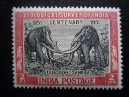 INDIA  1951GEOLOGICAL SURVEY Of INDIA  ISSUE  Of 13nd.January  - Single Value 2 Annas MINT/HINGE. - Ongebruikt