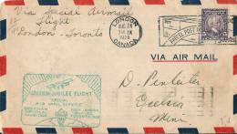 Letter LONDON To TORONTO Via SPECIAL Airmail 1928 - Primi Voli