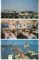 Atlantic City NJ New Jersey, Captain Starn's Restaurant, Autos, Interior View, Ad On Sailboat, C1950s Vintage Postcard - Atlantic City