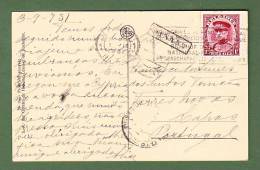 CARTE POSTALE --CACHET  NAMUR - 3.9.1931   -  2 SCANS - Lettres & Documents