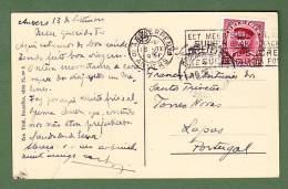 CARTE POSTALE  -- CACHET PARFAIT  ANTWERPEN 6 ANVERS 6 -- 13-IX-1931  -  2 SCANS - Lettres & Documents