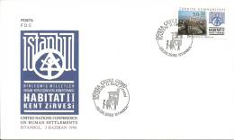 Turkey; FDC 1996 United Nations Conference On Human Settlements - FDC