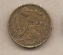 Cecoslovacchia - Moneta Circolata Da 1 Corona - 1971 - Checoslovaquia