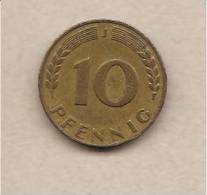 Germania - Moneta Circolata Da 10 Pfennig Zecca Amburgo J Km103 - 1949 - 10 Pfennig